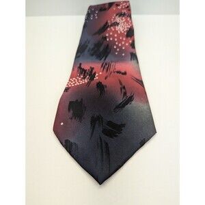 Vintage Henri Christian Multicolor Abstract Pointed Classic Necktie‎ Tie